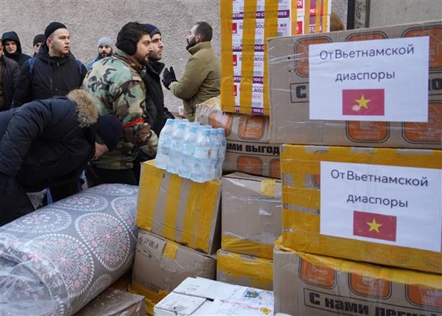 Seismes en Turquie et en Syrie: La communaute vietnamienne en Russie soutient les victimes hinh anh 1