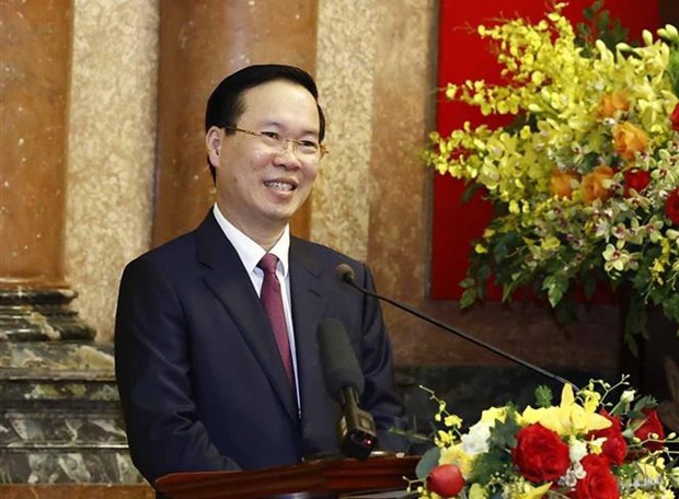 Des dirigeants etrangers felicitent le president Vo Van Thuong hinh anh 1