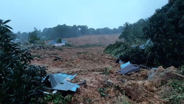 Au moins 10 morts dans un glissement de terrain dans l'ouest de l'Indonesie hinh anh 1