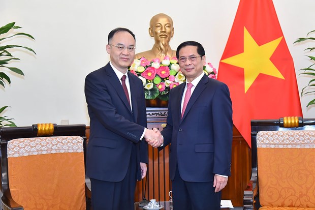 Des dirigeants du ministere vietnamien des AE rencontrent un responsable chinois hinh anh 1