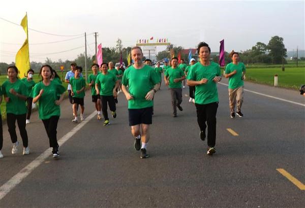 Vietnam – Irlande: Le pont Hien Luong s’illumine en vert hinh anh 2