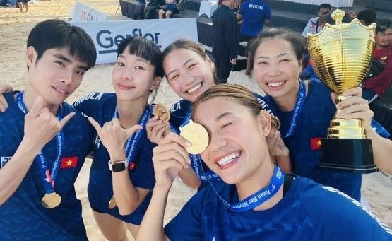 Le Vietnam defend le titre de champion d'Asie de beach handball hinh anh 1