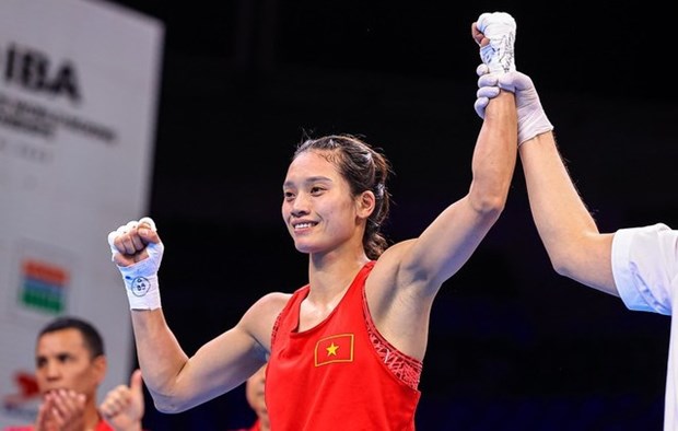 Nguyen Thi Tam en finale des Championnats du monde de boxe feminine IBA 2023 hinh anh 1