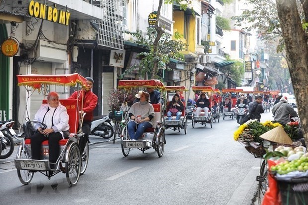 Forte hausse du nombre de touristes etrangers a Hanoi au premier trimestre hinh anh 2