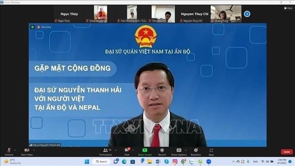 La rencontre avec des Vietnamiens residant en Inde et au Nepal hinh anh 1