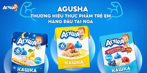 Le lait Agusha de Russie est distribue officiellement sur le marche vietnamien hinh anh 1