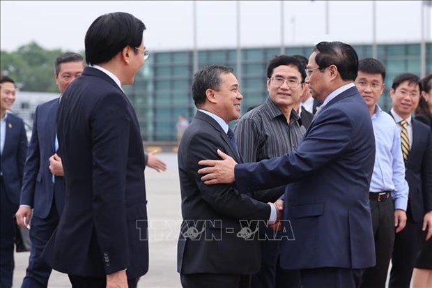 Le PM Pham Minh Chinh quitte Hanoi pour le 4e Sommet de la Commission du Mekong hinh anh 1