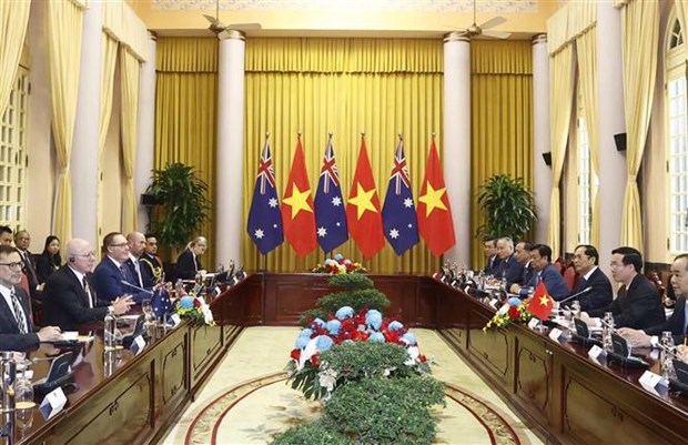 Le president Vo Van Thuong s’entretient avec le gouverneur general d’Australie David Hurley hinh anh 3
