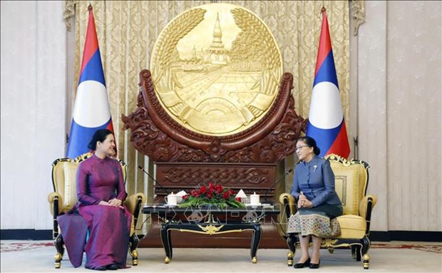 Vietnam et Laos dynamisent la cooperation entre les deux Unions des femmes hinh anh 1