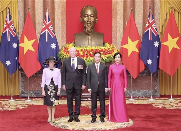 Le president Vo Van Thuong s’entretient avec le gouverneur general d’Australie David Hurley hinh anh 2