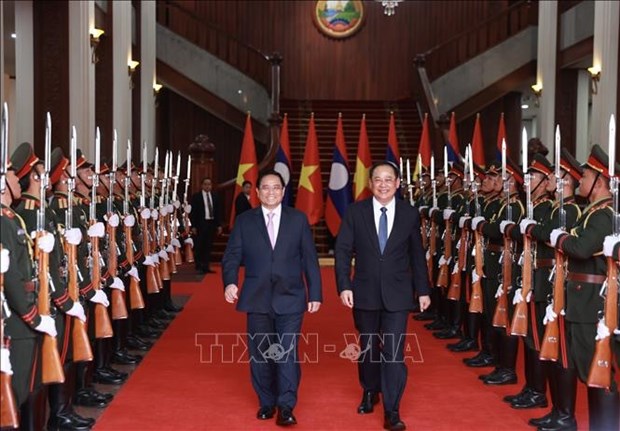 Le PM Pham Minh Chinh rencontre son homologue lao Sonexay Siphandone hinh anh 2