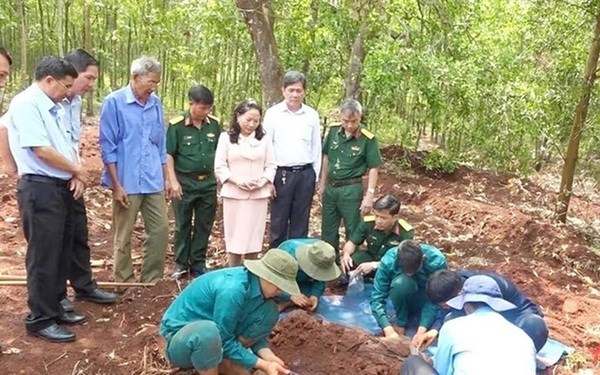 Les restes de 20 soldats tombes au combat retrouves a Binh Phuoc hinh anh 1