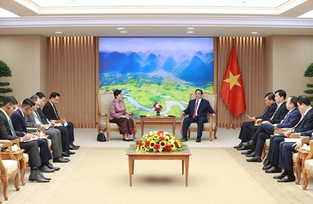 Le PM Pham Minh Chinh recoit l’ambassadrice du Cambodge au Vietnam hinh anh 1
