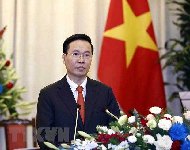 La visite au Laos du president Vo Van Thuong appronfondira davantage les liens hinh anh 1