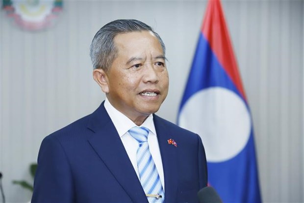 La visite officielle au Laos du president Vo Van Thuong a ete "un grand succes" hinh anh 1