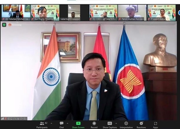 Webinaire sur les opportunites d'affaires et d'investissement entre le Vietnam et l'Inde hinh anh 1