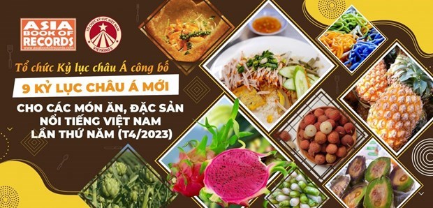 Neuf records asiatiques de plus pour des plats et specialites vietnamiens hinh anh 1