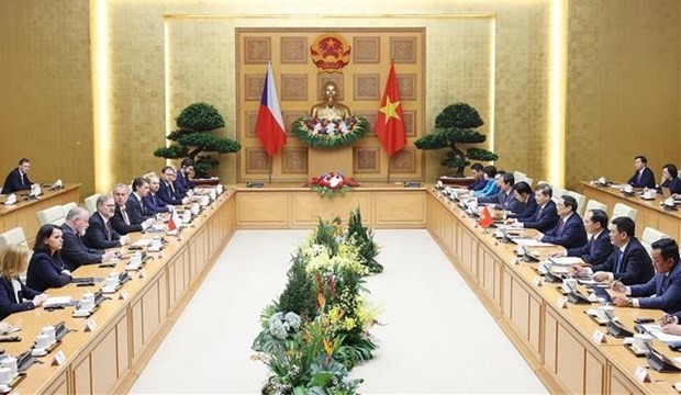 Vietnam-Republique tcheque: entretien entre les deux Premiers ministres hinh anh 1