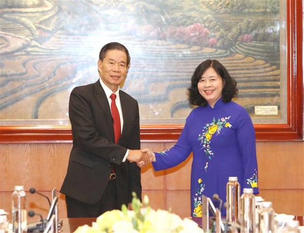 Le Vietnam et le Laos echangent des experiences sur la mobilisation des masses hinh anh 1
