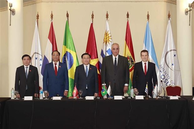 Le president de l’AN s’entretient avec les dirigeants du Parlement du MERCOSUR hinh anh 1