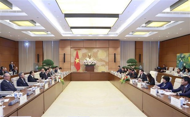 Le president de l'AN du Vietnam recoit le president de l'Union des deputes d'amitie Japon-Vietnam hinh anh 1