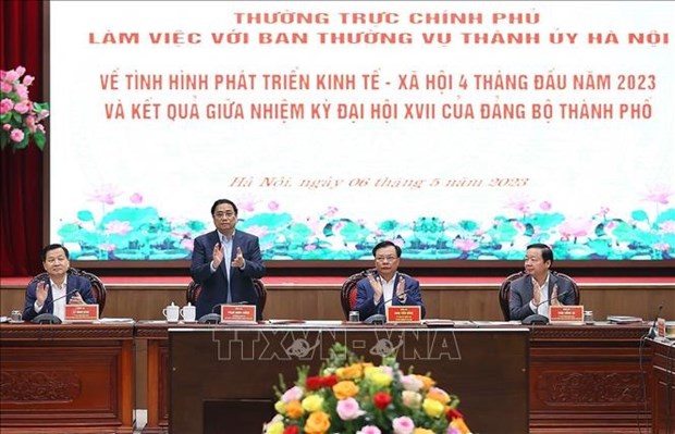 Le PM encourage Hanoi a se concentrer sur les moteurs de croissance hinh anh 2