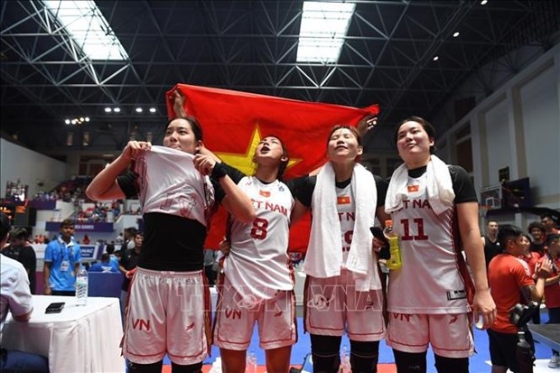 SEA Games 32 : l'equipe feminine de basketball 3x3 du Vietnam remporte une medaille d'or historique hinh anh 2