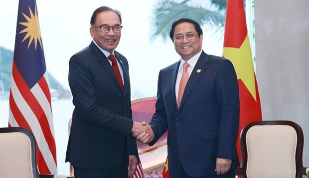 ASEAN : le PM Pham Minh Chinh rencontre son homologue malaisien hinh anh 1