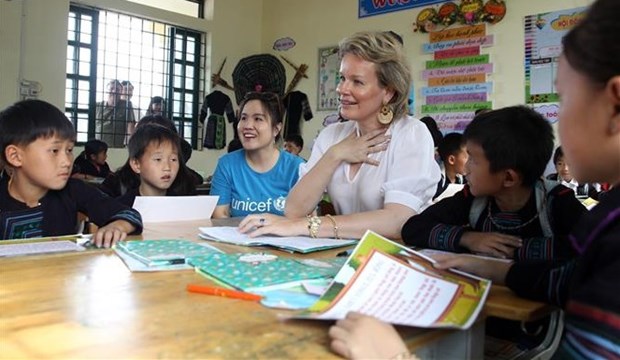 La reine belge impressionnee par les progres du Vietnam en matiere de protection de l'enfance hinh anh 1