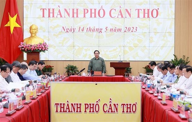 Le PM Pham Minh Chinh exhorte Can Tho a relever les defis de la croissance hinh anh 1