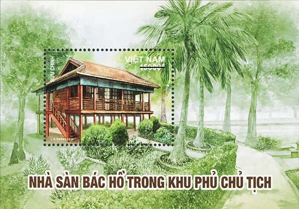 La nouvelle collection de timbres presente la maison sur pilotis du President Ho Chi Minh hinh anh 1
