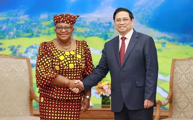 Le Premier ministre Pham Minh Chinh recoit la directrice generale de l'OMC hinh anh 1
