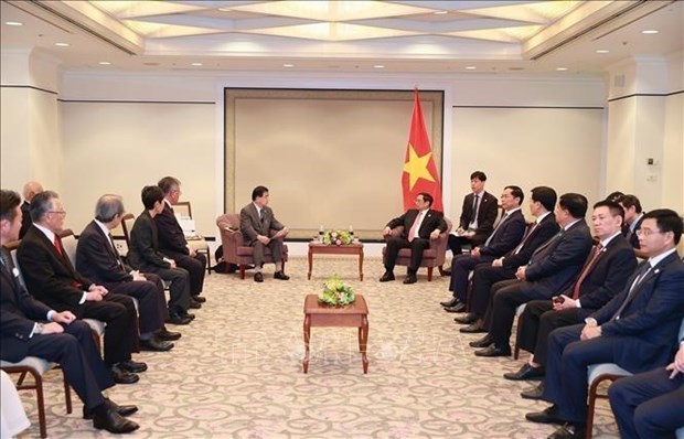 Le PM recoit les dirigeants des Associations d'amitie Japon-Vietnam hinh anh 1