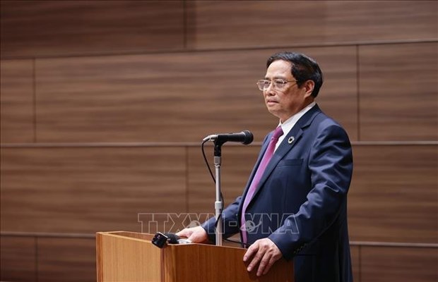 Le PM Pham Minh Chinh participe au Forum des affaires Vietnam-Japon hinh anh 1