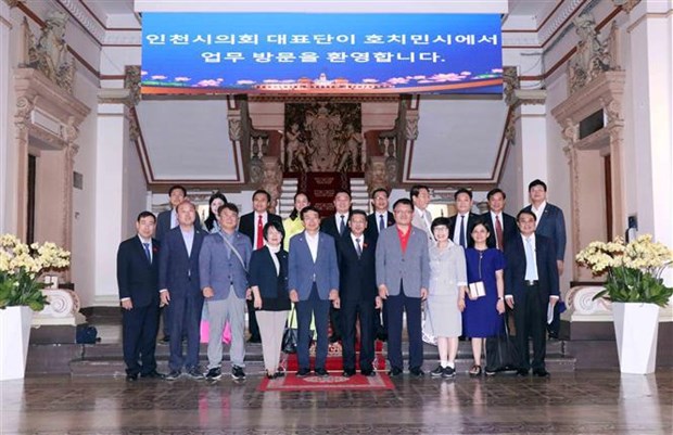 Ho Chi Minh-Ville et Incheon promeuvent la cooperation des organes elus hinh anh 2