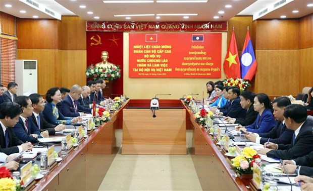 Promouvoir la cooperation dans le domaine des affaires interieures entre le Vietnam et le Laos hinh anh 1