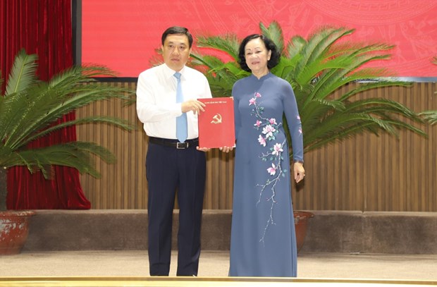 Nguyen Manh Dung nomme secretaire par interim du Comite provincial du Parti de Ha Giang hinh anh 1