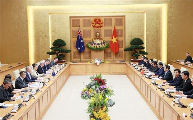 Vietnam-Australie : entretien entre les deux PM Pham Minh Chinh et Anthony Albanese hinh anh 1