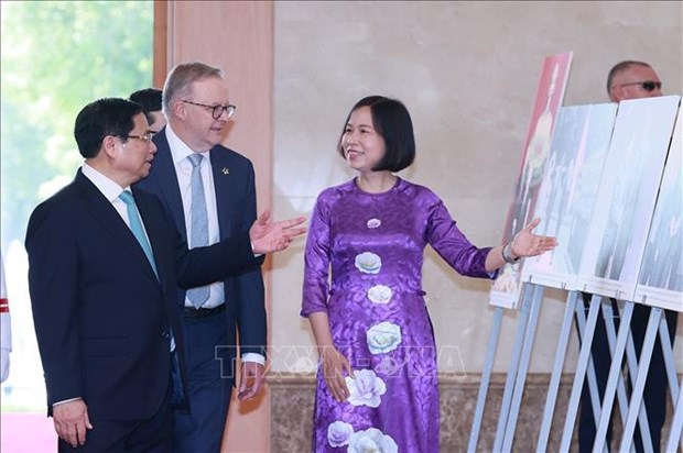 Les PM vietnamien et australien assistent a la signature d'accords de cooperation hinh anh 4