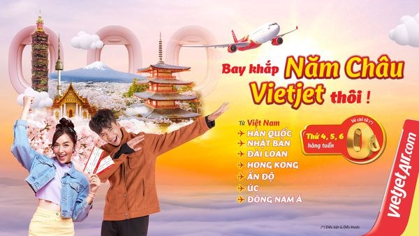 Vietjet propose des billets a partir de 0 dong sur son reseau de vols internationaux hinh anh 2