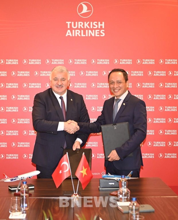 Vietnam Airlines signe une cooperation de partage de code avec Turkish Airlines hinh anh 1