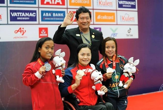 ASEAN Para Games 12 : le Vietnam parmi les trois premiers au classement des medailles hinh anh 1