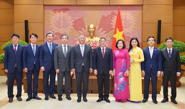 Le vice-president de l'AN Nguyen Duc Hai recoit le president du groupe Huyndai Motor hinh anh 2