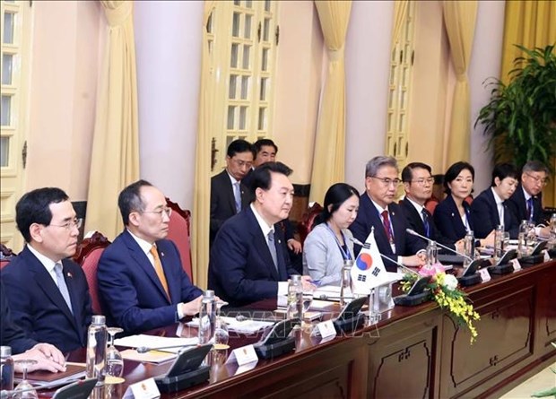 Entretien entre les presidents vietnamien et sud-coreen hinh anh 3