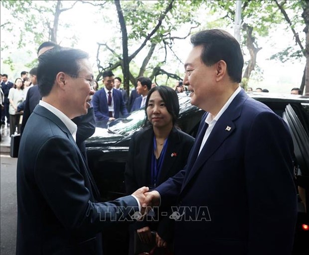 Le president sud-coreen termine sa visite d'Etat au Vietnam hinh anh 1