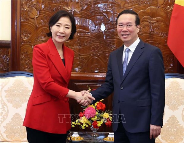 Le president salue les contributions de l’ambassadrice sud-coreenne aux relations bilaterales hinh anh 1