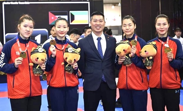 Le Vietnam remporte de l’or aux Championnats d'Asie de karate 2023 hinh anh 1