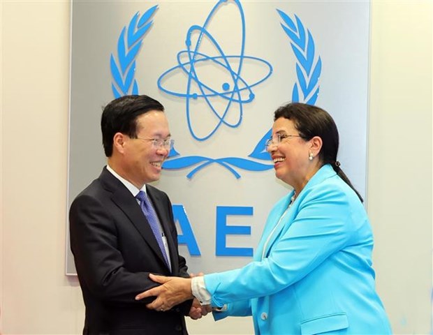 Le chef de l’Etat rencontre la directrice generale par interim de l’AIEA hinh anh 1