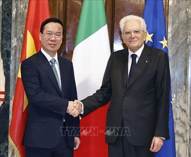 L’Italie accueille solennellement le president vietnamien Vo Van Thuong hinh anh 1