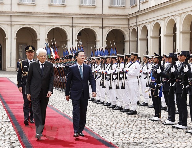 La visite du president vietnamien Vo Van Thuong resserre les relations bilaterales, selon des medias italiens hinh anh 1